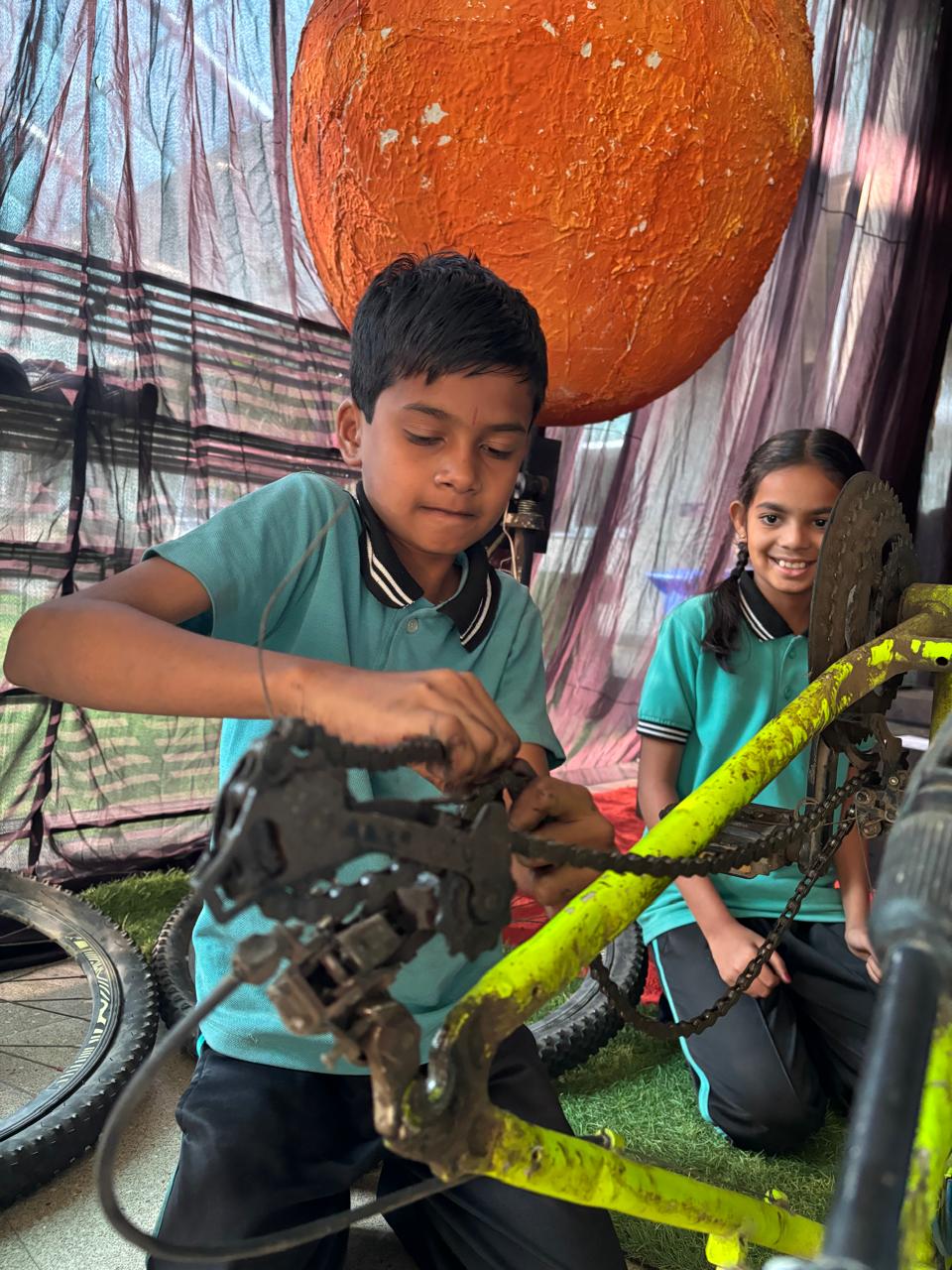Students engaged in hands-on, activity-based learning